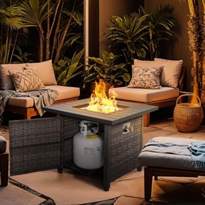 Image showing  Outdoor 50,000 Btu Propane Gas Fire Pit Table