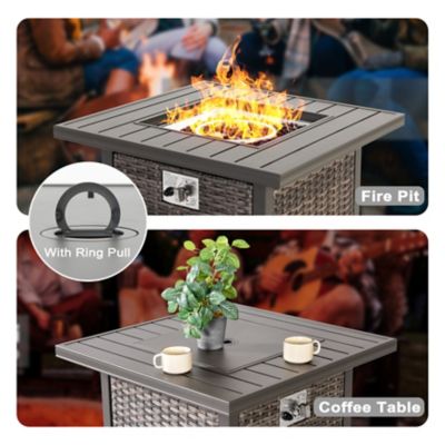 Image showing  Outdoor 50,000 Btu Propane Gas Fire Pit Table