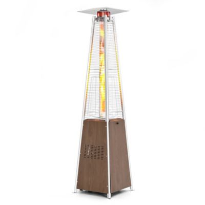 Image showing  Outdoor 48,000 BTU Pyramid Propane Gas Patio Heater With Wheels