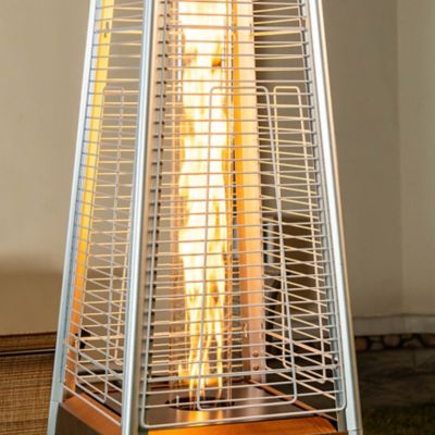 Image showing 9 th Nuu Garden Outdoor 48,000 BTU Pyramid Propane Gas Patio Heater With Wheels