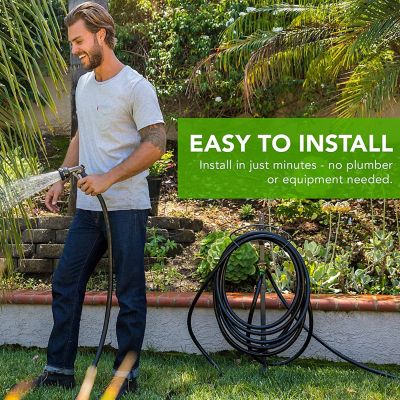 Image showing  Hose Hanger with Spigot - Free Standing