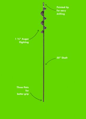 Image showing  Roto Digger 30 in. Auger Drill Bit