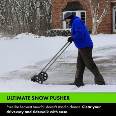 Image showing  Snowplow Rolling Push Shovel