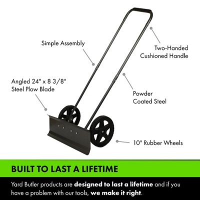 Image showing  Snowplow Rolling Push Shovel