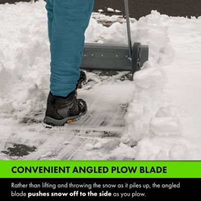 Image showing  Snowplow Rolling Push Shovel
