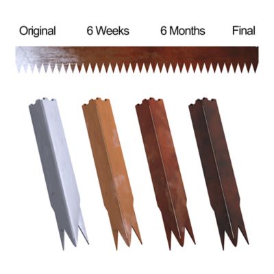 Image showing  Corten Steel Lawn Edging Kit, SB-EDGING-5IN