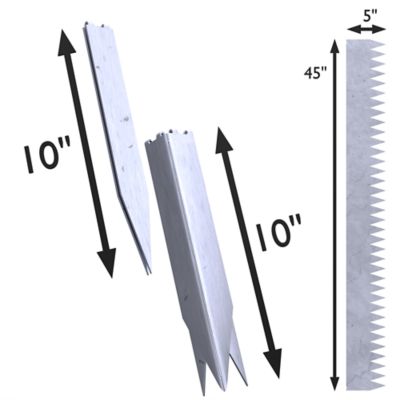 Image showing  Corten Steel Lawn Edging Kit, SB-EDGING-5IN