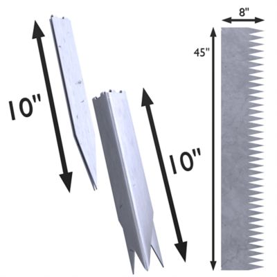 Image showing  Corten Steel Lawn Edging Kit, SB-EDGING-8IN