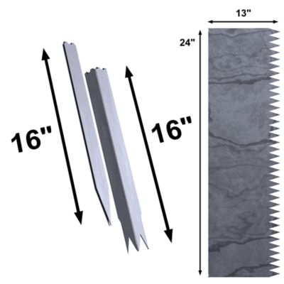 Image showing  Corten Steel Lawn Edging Kit, SB-EDGING-13IN