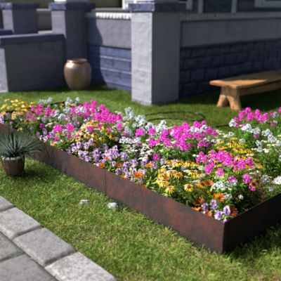 Image showing  Corten Steel Lawn Edging Kit, SB-EDGING-13IN