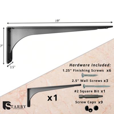 Image showing  Heavy Duty Countertop Support Bracket, SB-GLADIATOR-19S