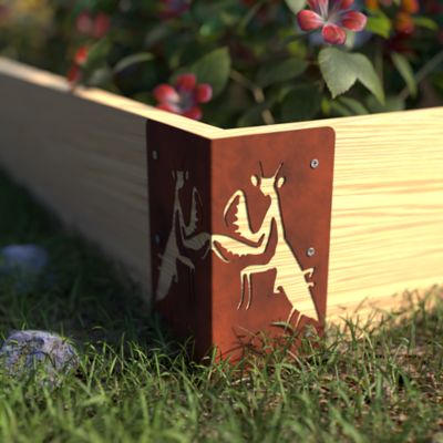 Image showing  Corten Raised Garden Bed Corner Kit, SB-GUARDIANS