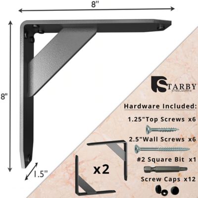 Image showing  Jetstream Steel Shelf Bracket Set, SB-JETSTREAM-8-2
