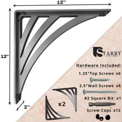 Image showing  Ravenel Heavy Duty Shelf Bracket Set, SB-RAVENEL-12