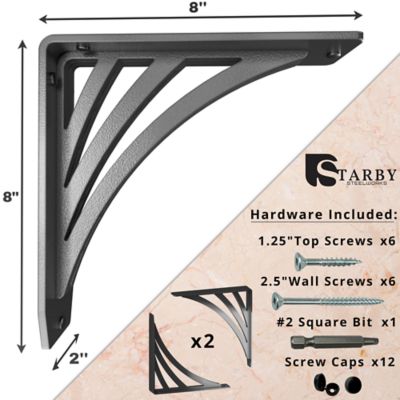 Image showing  Ravenel Heavy Duty Shelf Bracket Set, SB-RAVENEL-8