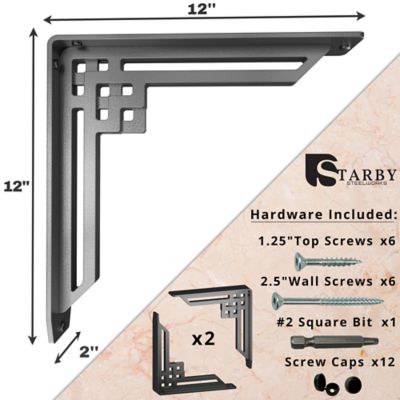Image showing  Rockville Heavy Duty Shelf Bracket Set, SB-ROCKVILLE-12