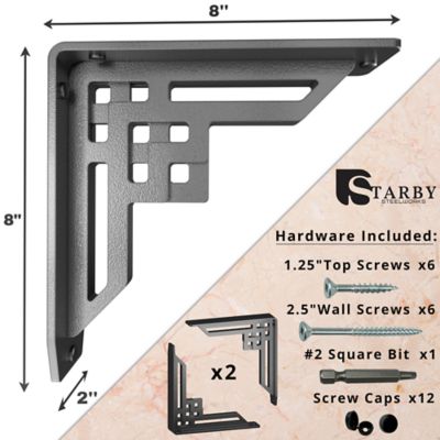 Image showing  Rockville Heavy Duty Shelf Bracket Set, SB-ROCKVILLE-8