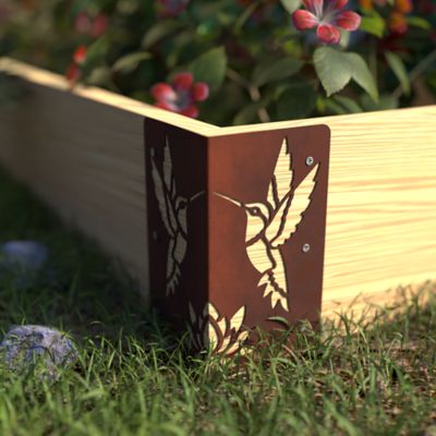 Image showing  Corten Raised Garden Bed Corner Kit, SB-SUGAR