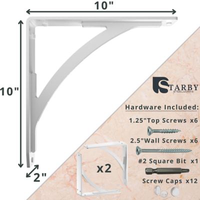 Image showing  Sullivan Steel Shelf Bracket Set, SB-SULLIVAN-10W
