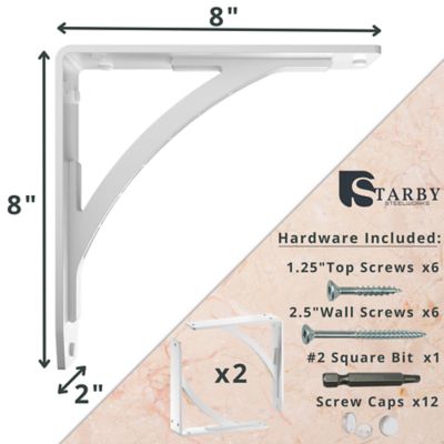 Image showing  Sullivan Steel Shelf Bracket Set, SB-SULLIVAN-8W