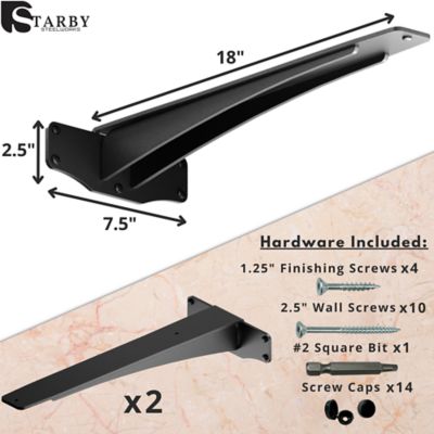 Image showing  Titan Hidden Support Bracket Set, SB-TITAN-18
