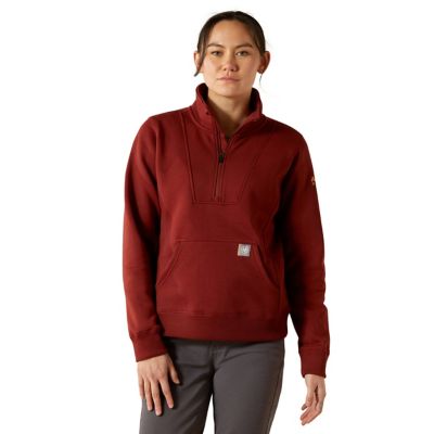 Image showing  Women's Rebar Traverse Funnel Neck Long Sleeve Work Sweatshirt