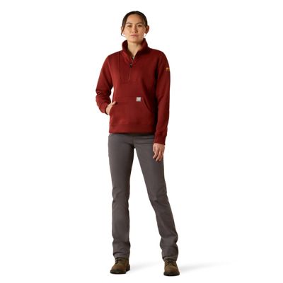 Image showing  Women's Rebar Traverse Funnel Neck Long Sleeve Work Sweatshirt