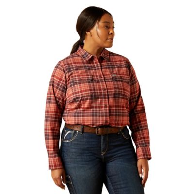 Image showing  Women's Rebar Flannel Long Sleeve Work Tunic