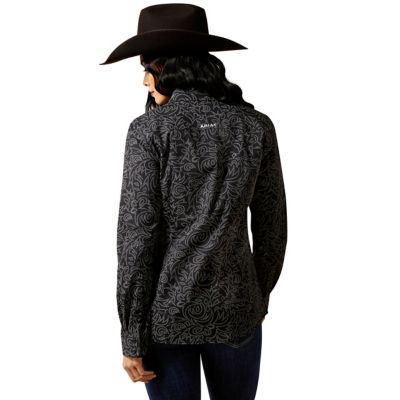 Image showing 1 th Ariat Women's Wrinkle-Resistant Kirby Stretch Western Long-Sleeve Button-Down Shirt