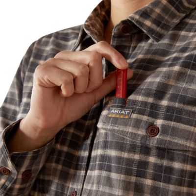 Image showing 2 th Ariat Women's Rebar Flannel Durastretch Long Sleeve Work Shirt