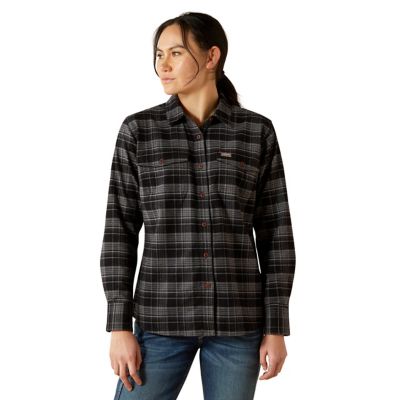 Ariat Women's Rebar Flannel Durastretch Long Sleeve Work Shirt