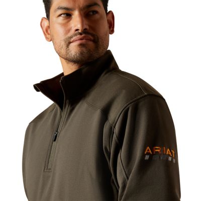 Image showing  Men's Rebar Workman DuraCanvas 1/4 Zip Work Sweatshirt