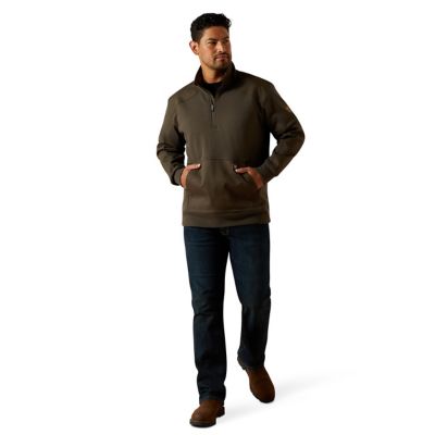 Image showing  Men's Rebar Workman DuraCanvas 1/4 Zip Work Sweatshirt