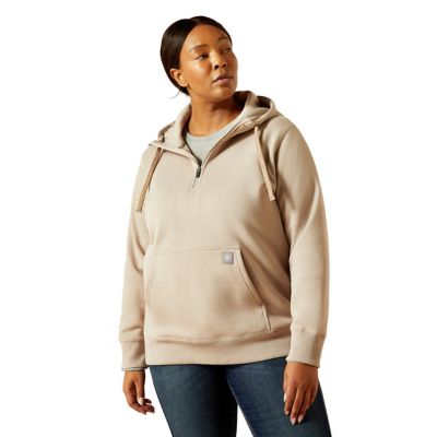 Ariat Women's Rebar Skill Set 1/2 Zip Work Hoodie, XS,String at Tractor ...