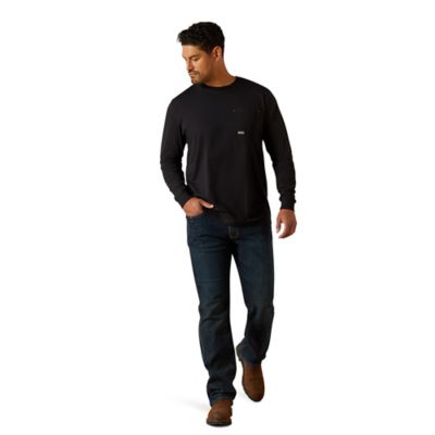 Image showing  Men's Rebar Workman Born For This Long Sleeve Work T-Shirt