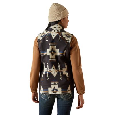 Image showing  Women's Ariat Logo Softshell Print Vest