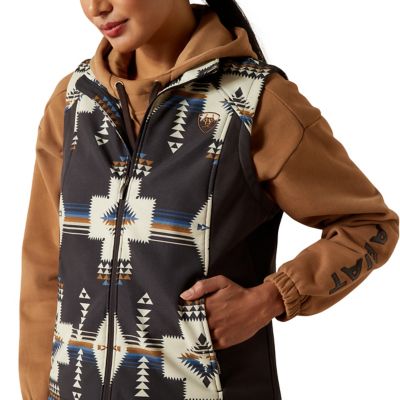 Image showing  Women's Ariat Logo Softshell Print Vest