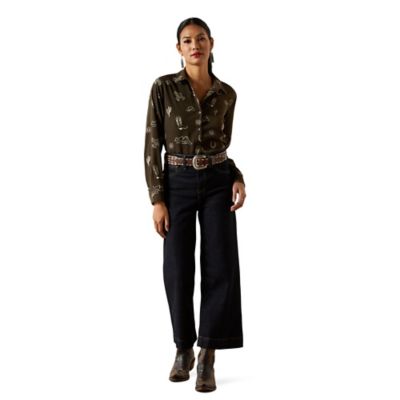 Image showing 3 th Ariat Women's Homestyle Long Sleeve Shirt