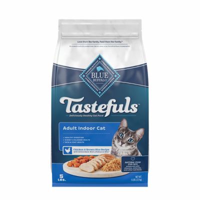 Blue Buffalo Tastefuls Adult Indoor Cat Chicken & Brown Rice 5 Number ...