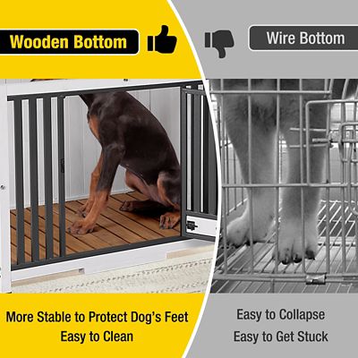 Image showing  AIR100-XL Large Indoor Wooden Dog Crate Folding Design