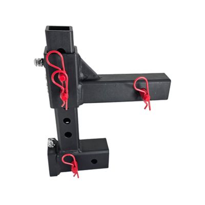 Image showing 5 th Patriot Hitches 2in. Receiver Steel Shank Universal Ball Mount, 22 Inch Adjustable Drop Rise Class III Hitch 7000 lbs, 101716