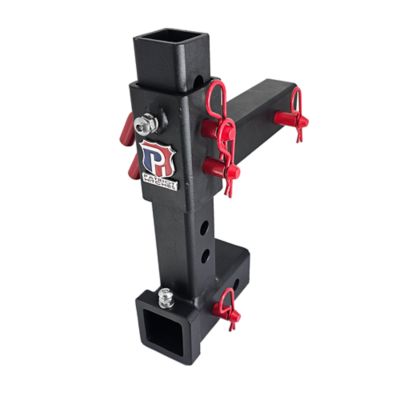 Image showing 6 th Patriot Hitches 2in. Receiver Steel Shank Universal Ball Mount, 22 Inch Adjustable Drop Rise Class III Hitch 7000 lbs, 101716