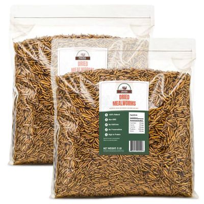 Znara Nutrition Dried Mealworms Chicken Treats, 10 lb. 2 pks of 5 lb.