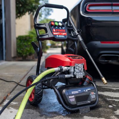 Image showing  2000 PSI Electric Pressure Washer 1.2 GPM Pump Soap Tank 4 Nozzles Spray Gun High Quality Motor