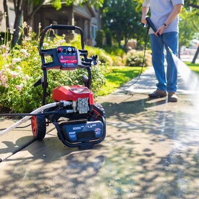 Image showing  2000 PSI Electric Pressure Washer 1.2 GPM Pump Soap Tank 4 Nozzles Spray Gun High Quality Motor