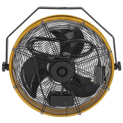 Image showing 8 th Caterpillar High-Velocity Indoor Outdoor Ipx4 Rated Wall and Ceiling Shroud Fan, HVOD-18S-NG