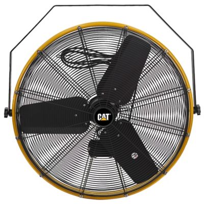 Image showing 8 th Caterpillar High-Velocity Indoor Outdoor Ipx4 Rated Wall and Ceiling Shroud Fan, HVOD-30S-NG