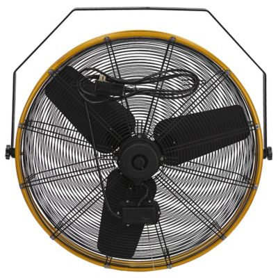 Image showing 9 th Caterpillar High-Velocity Indoor Outdoor Ipx4 Rated Wall and Ceiling Shroud Fan, HVOD-30S-NG