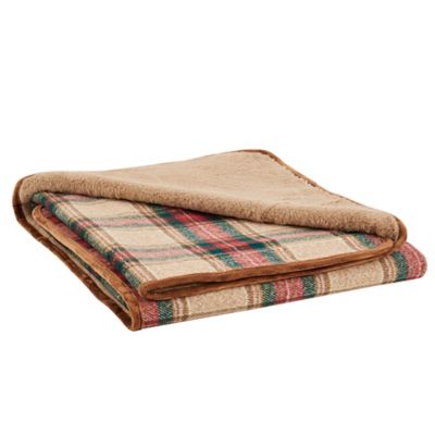 MuttNation Fueled by Miranda Lambert Plaid Faux Fur Pet Blanket