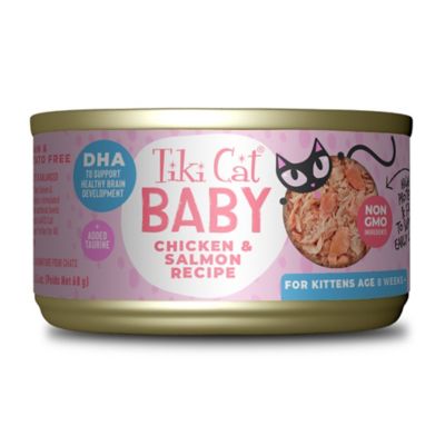 Tiki Cat Baby Wet Cat Food for Kittens Chicken & Salmon